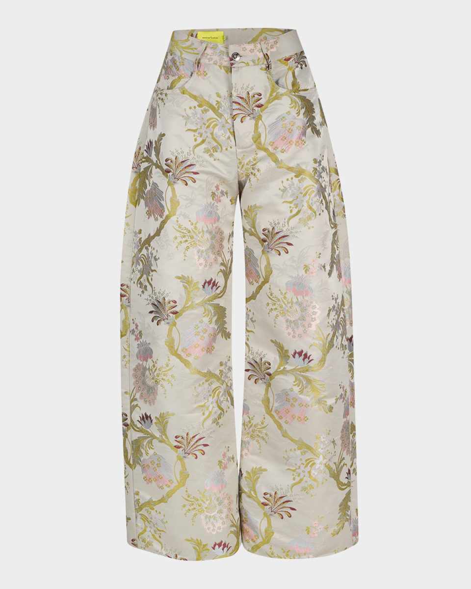 Satin Brocade Trousers
